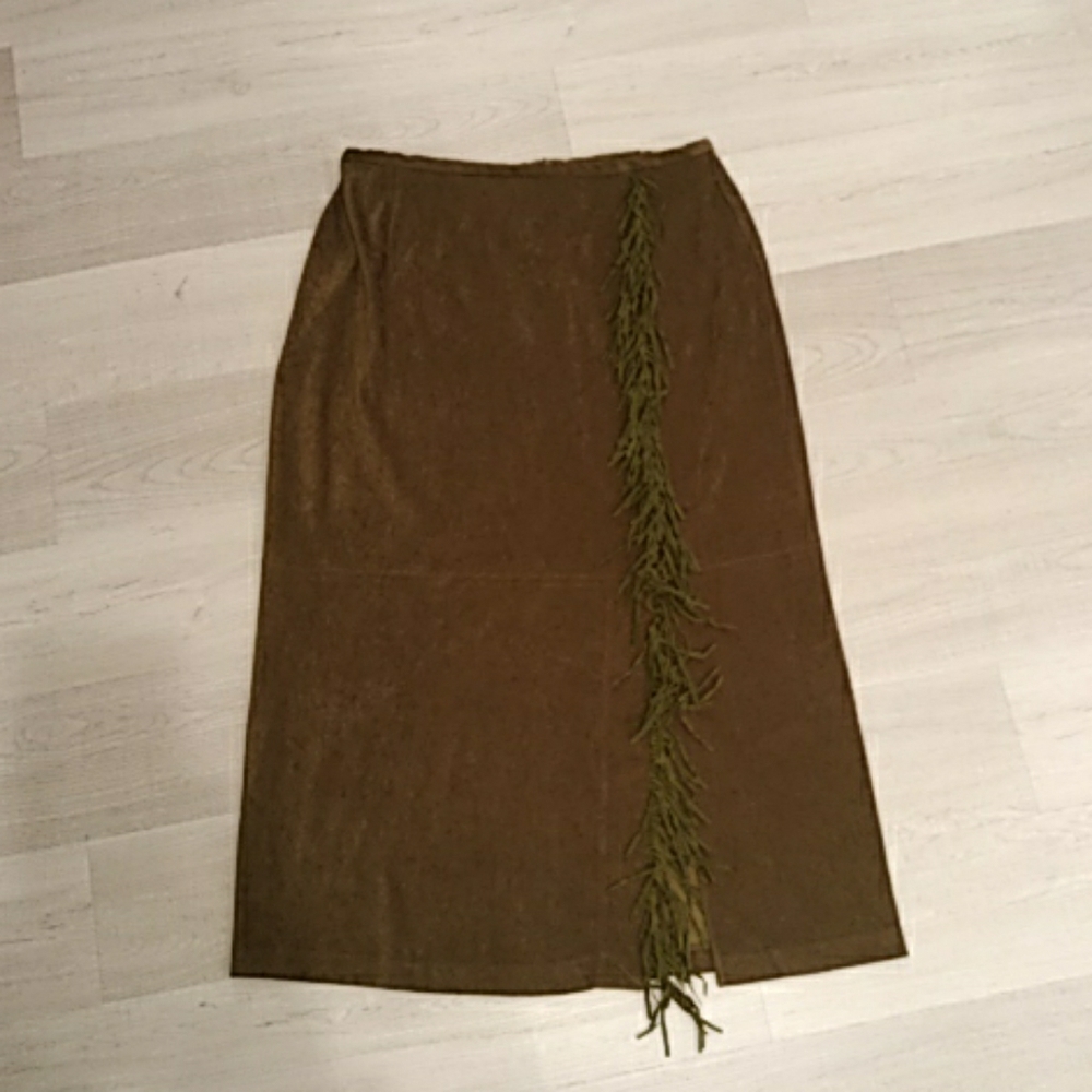 Olive green vintage skirt